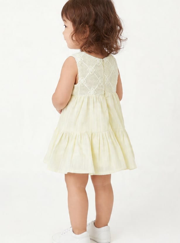Girls Crochet Sleeveless Dress