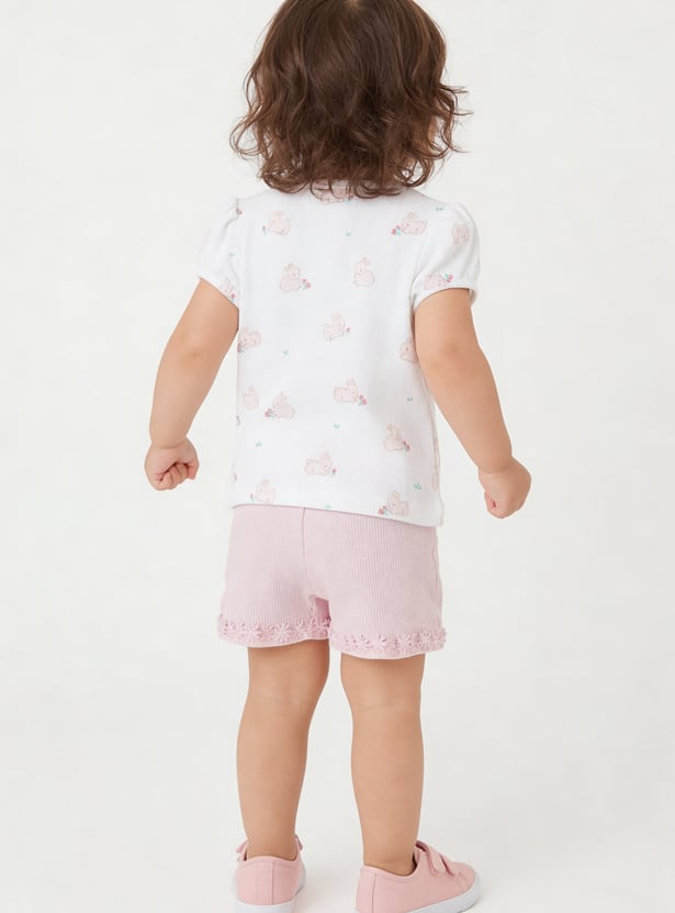 Girls Printed Tops - Pack of 2