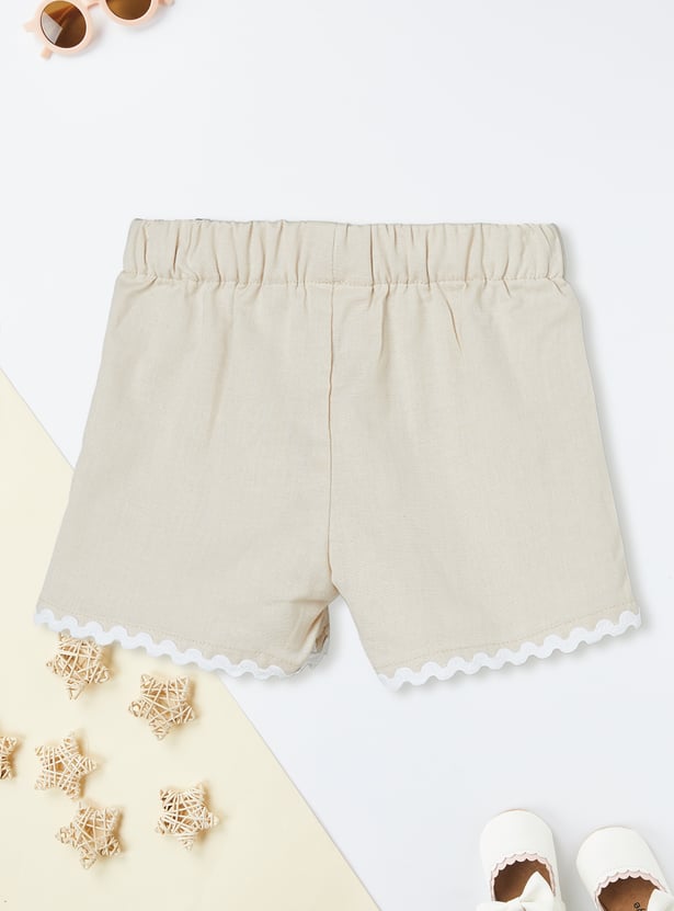 Girls Embroidered Shorts Set