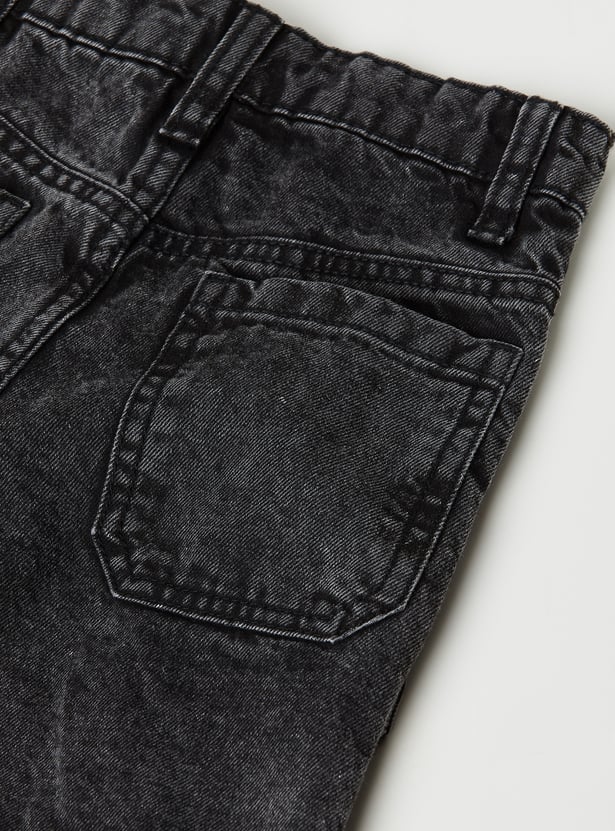 Boys Washed Cargo Jeans