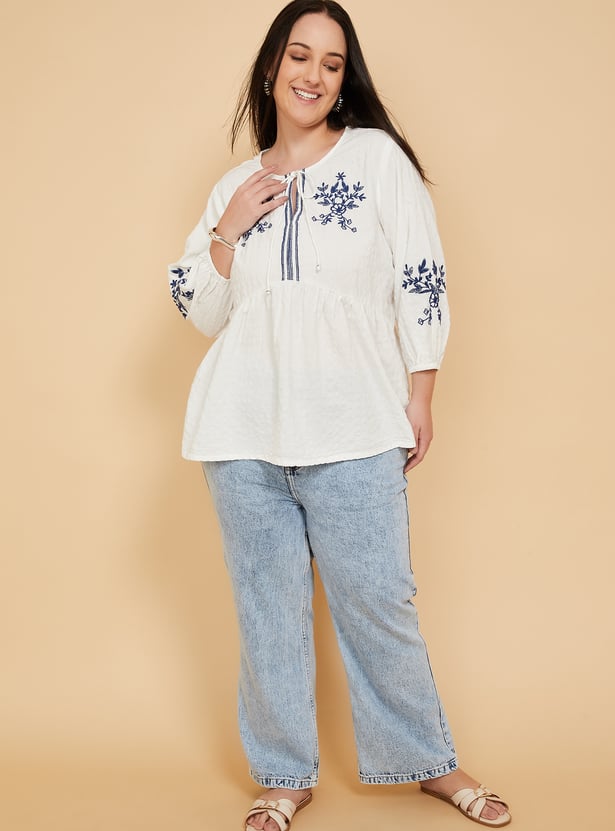 Women Embroidered Top