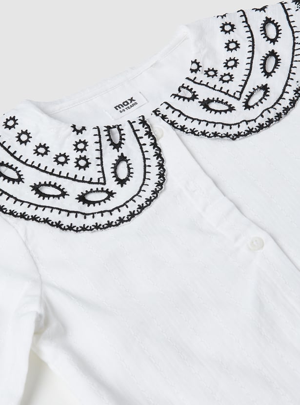 Girls Embroidered Top