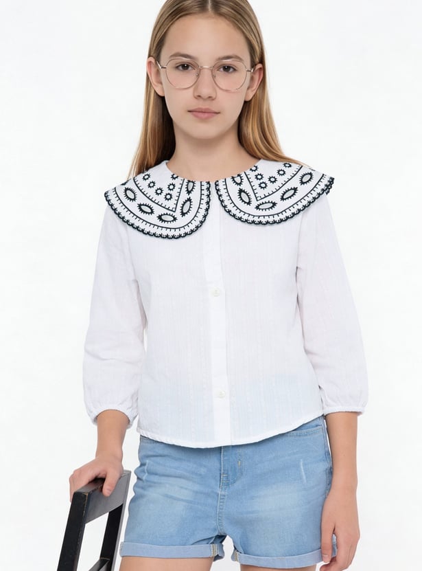 Girls Embroidered Top