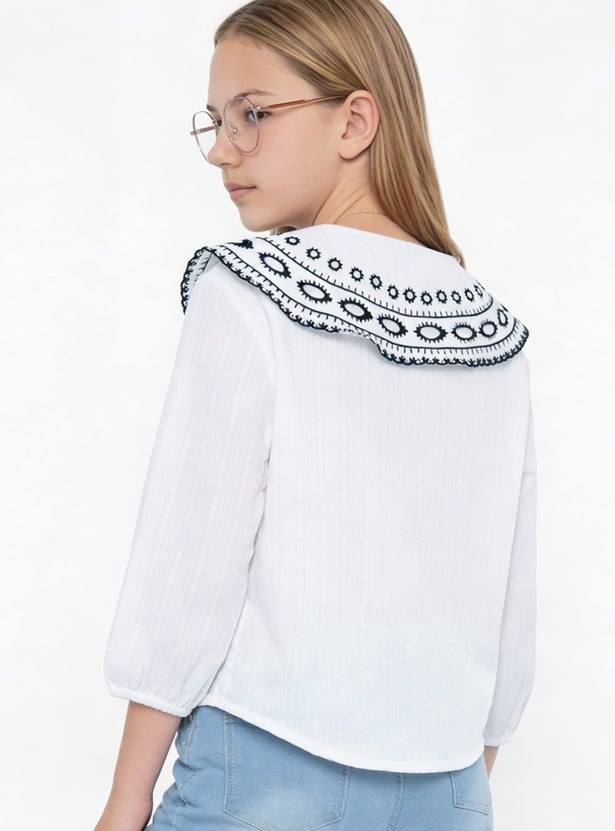 Girls Embroidered Top