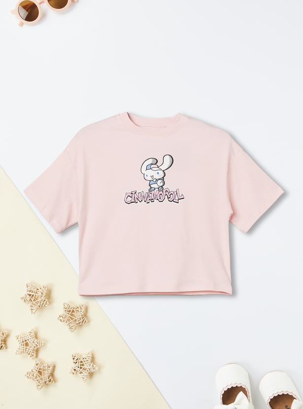 Girls Cinnamoroll Printed Shorts Set