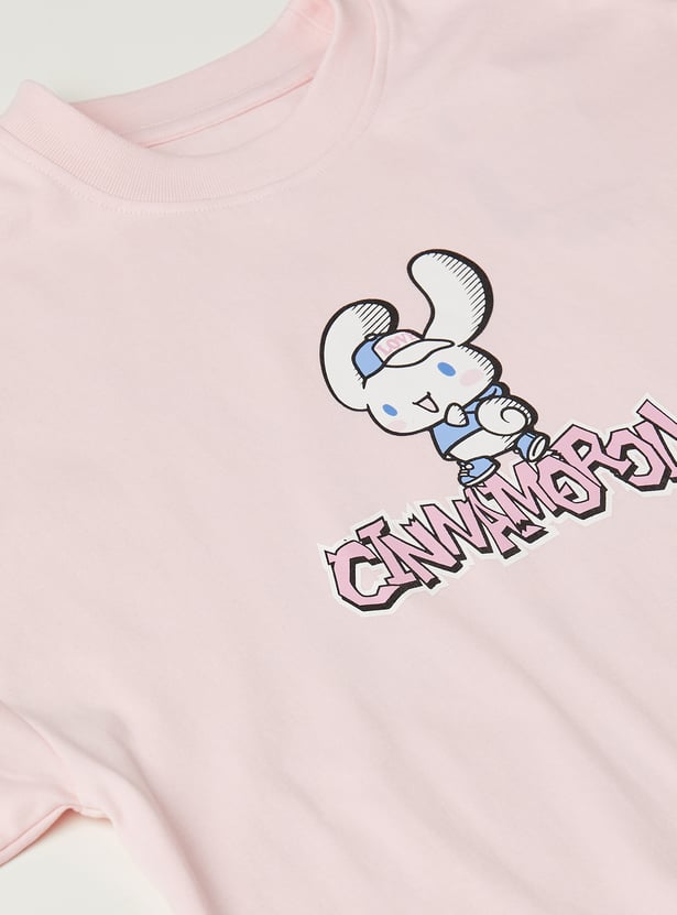 Girls Cinnamoroll Printed Shorts Set