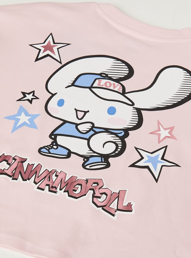 Girls Cinnamoroll Printed Shorts Set
