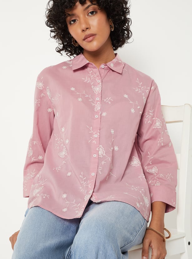 Women Embroidered Shirt