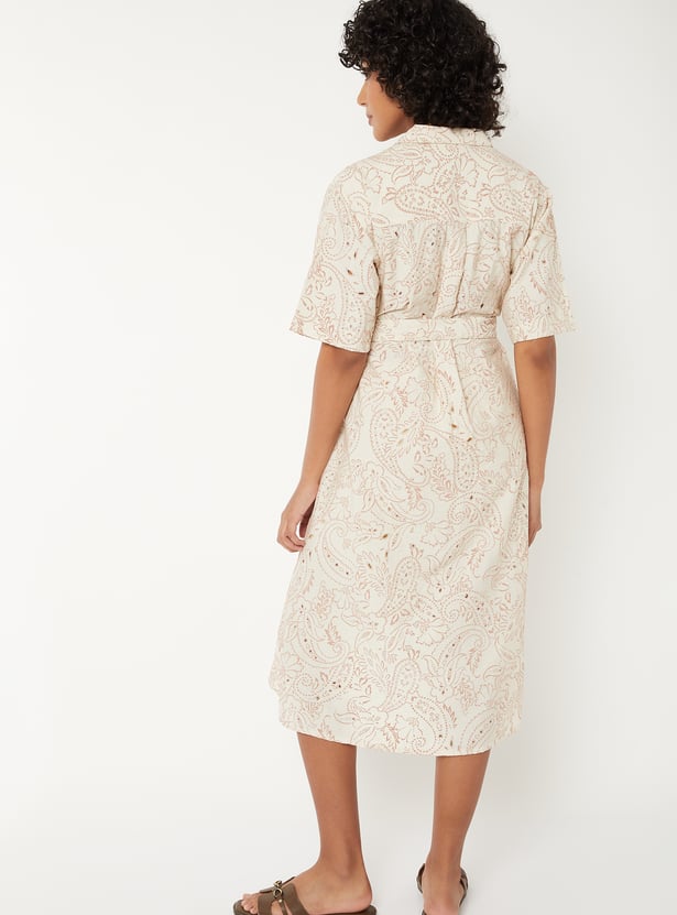 Women Printed Shirt Dress
