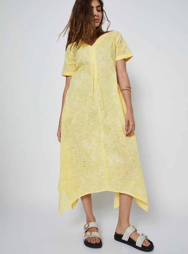 Women Embroidered A-line Dress