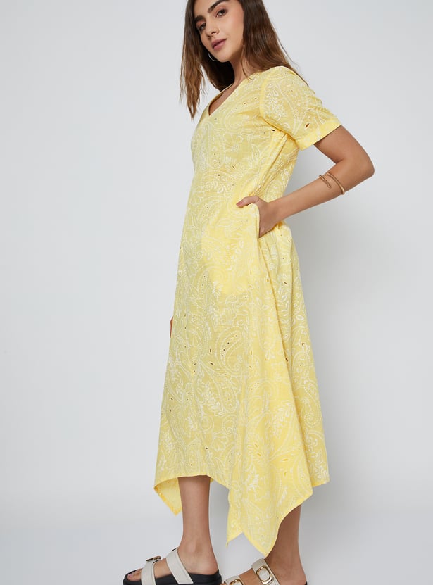 Women Embroidered A-line Dress