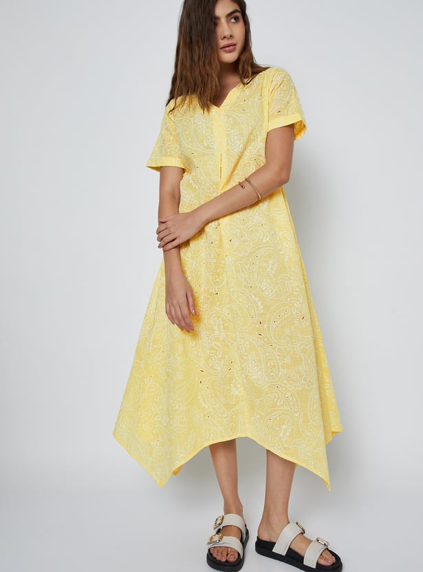 Women Embroidered A-line Dress