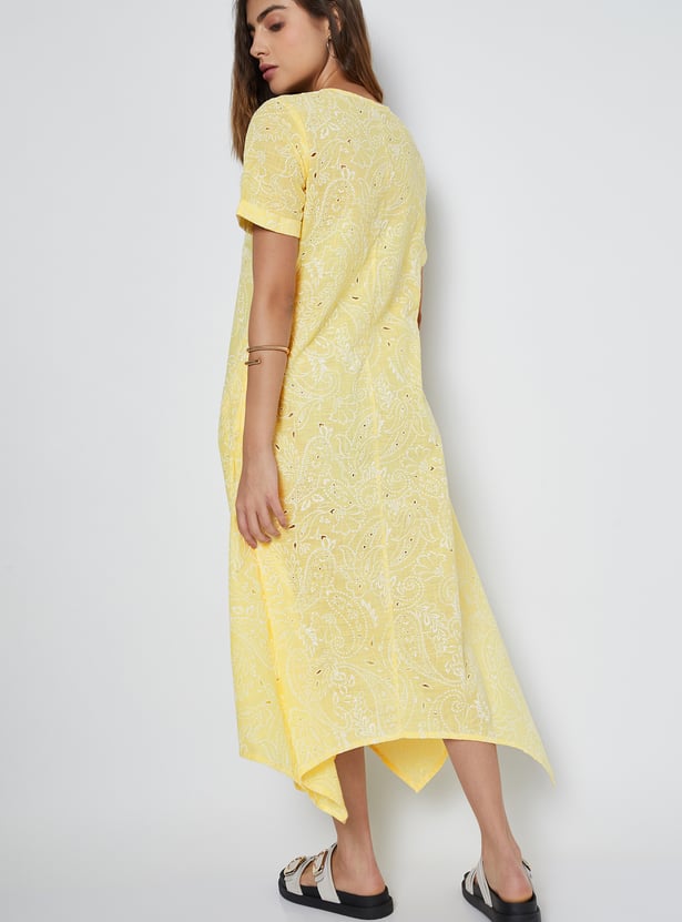 Women Embroidered A-line Dress