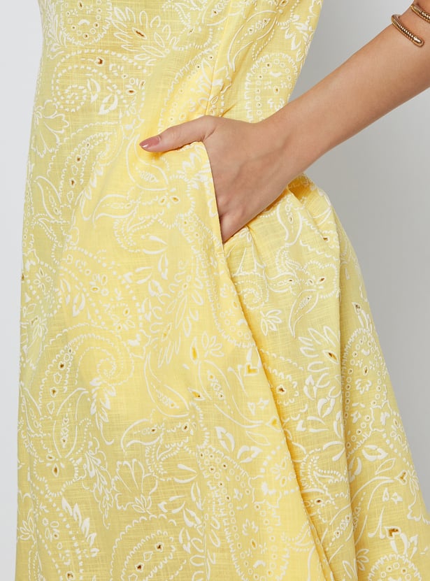Women Embroidered A-line Dress