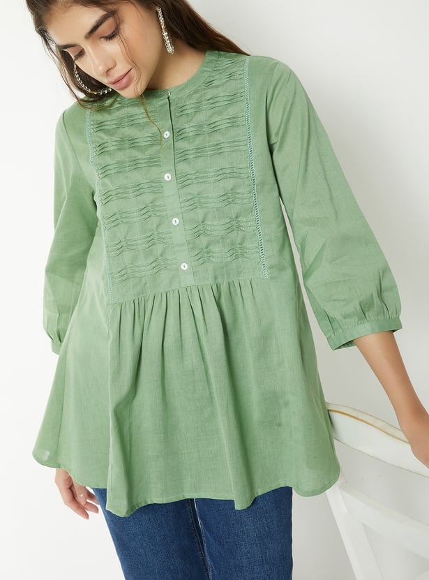 Women Pleated Tunic