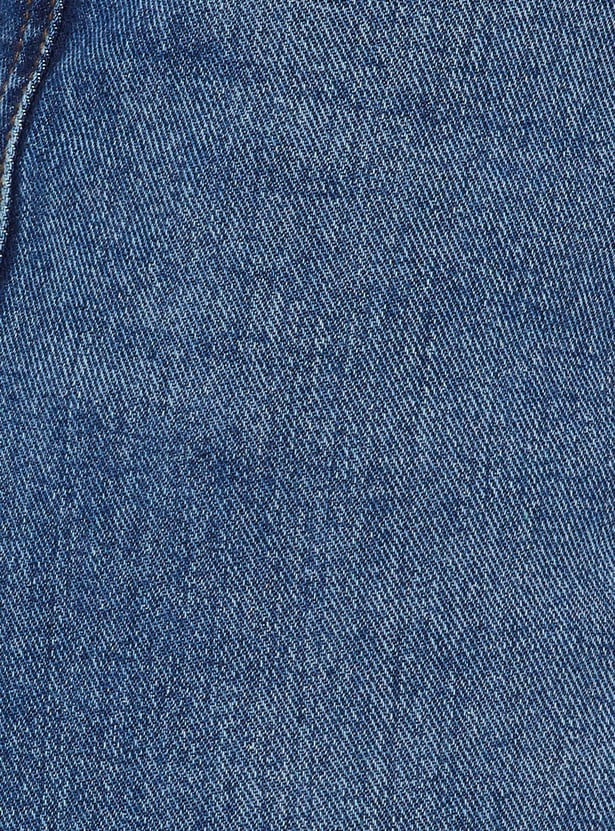 Women Washed Wide Leg Jeans