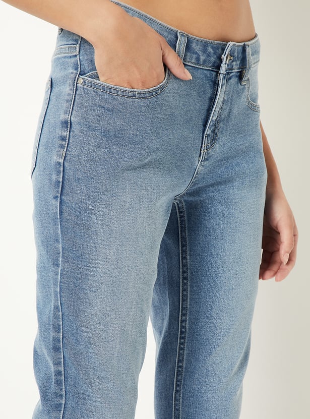 Women Washed Skinny Fit Jeans