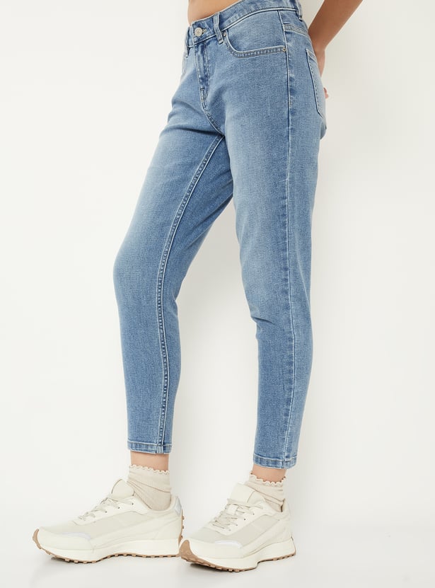 Women Washed Skinny Fit Jeans