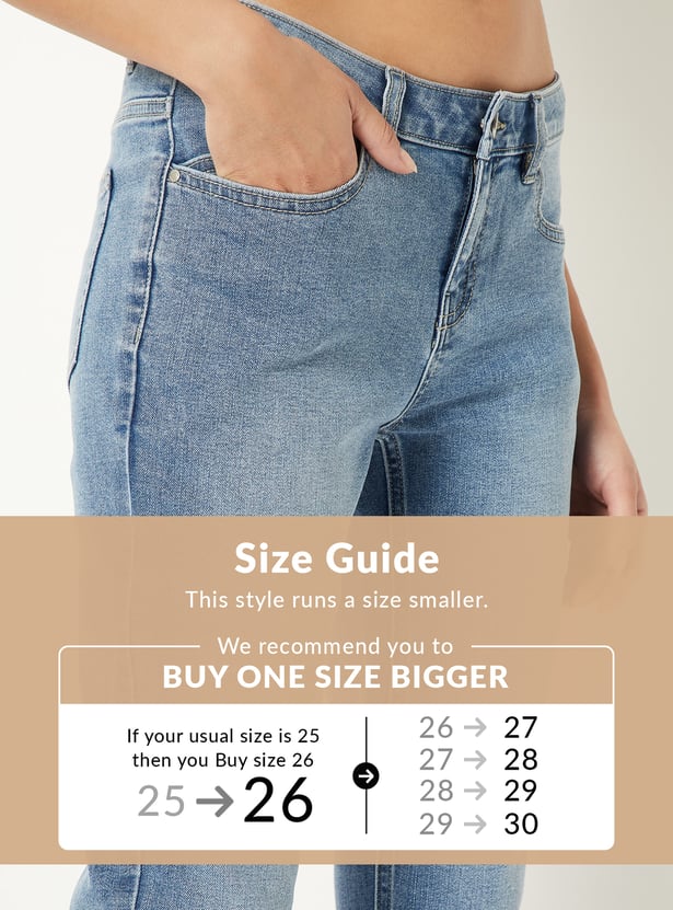 Women Washed Skinny Fit Jeans