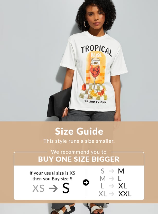 URB_N Women Graphic Print T-shirt