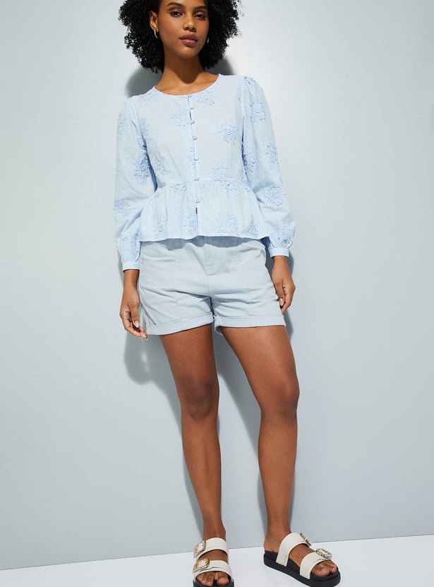 URB_N Women Solid Shorts