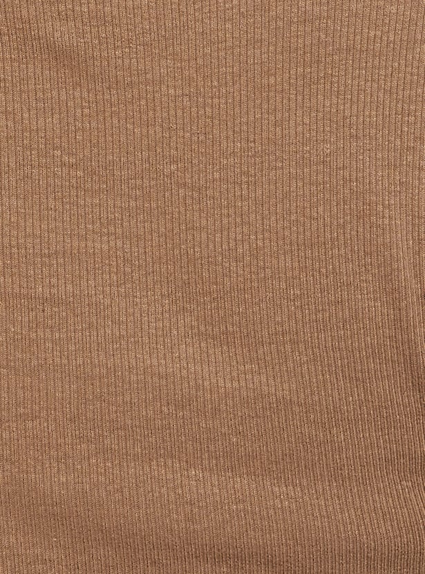 URB_N Women Ribbed Crop T-shirt