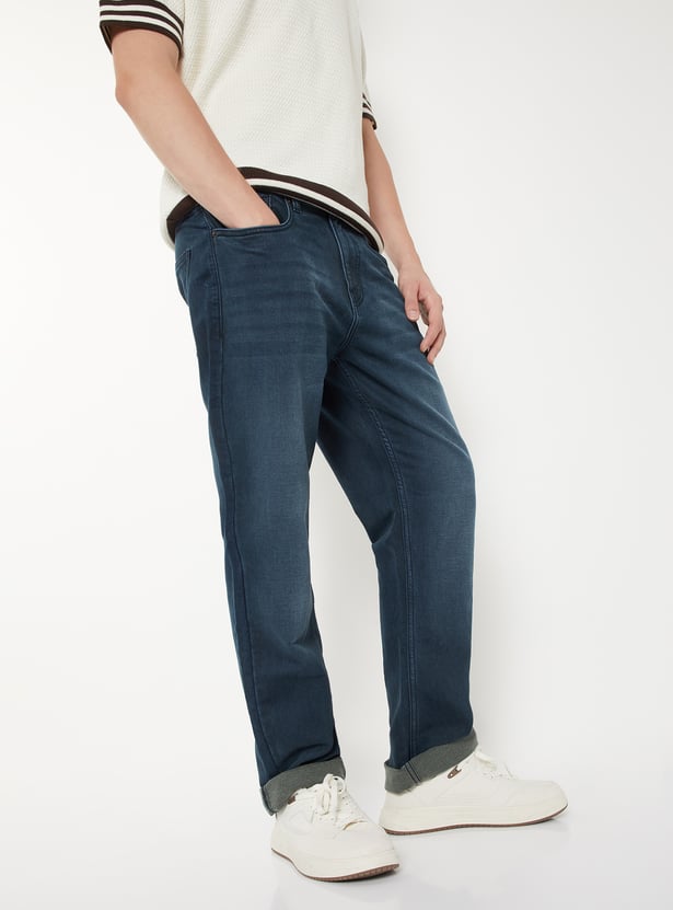 Men Washed Regular Fit Jeans