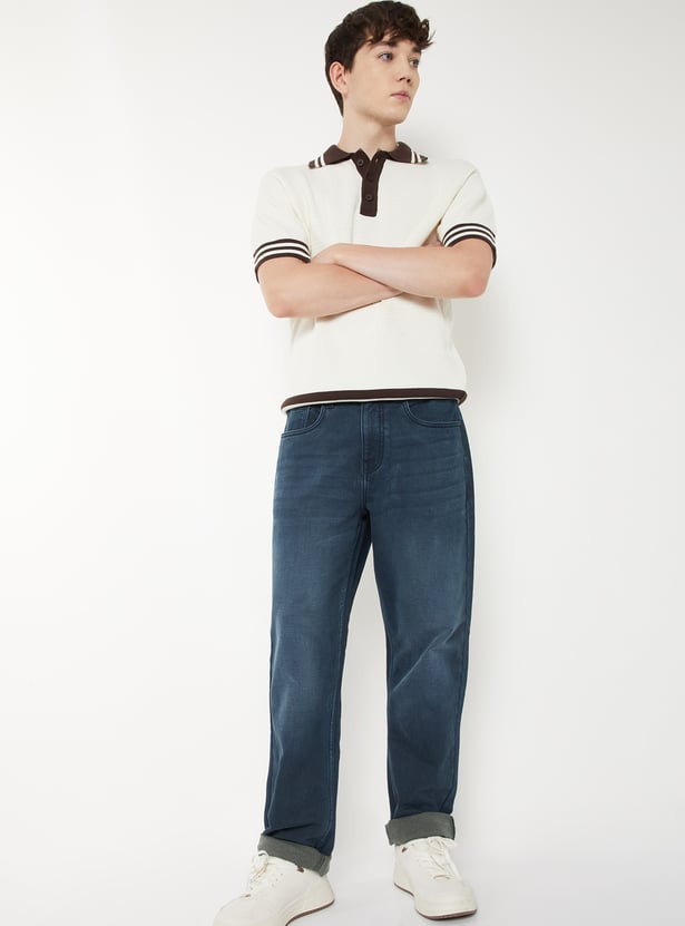 Men Washed Regular Fit Jeans