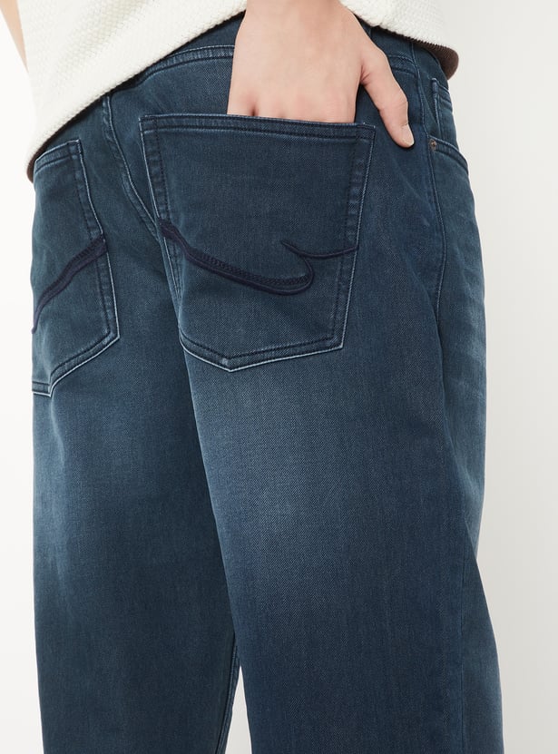 Men Washed Regular Fit Jeans