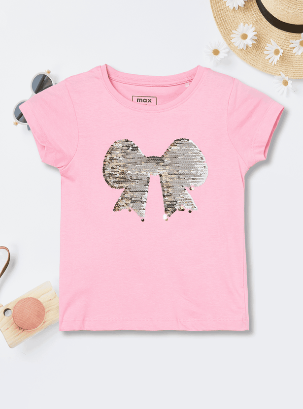 Girls Flip Sequin T-shirt