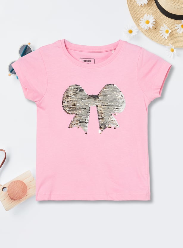 Girls Flip Sequin T-shirt