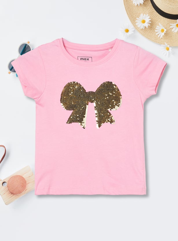 Girls Flip Sequin T-shirt
