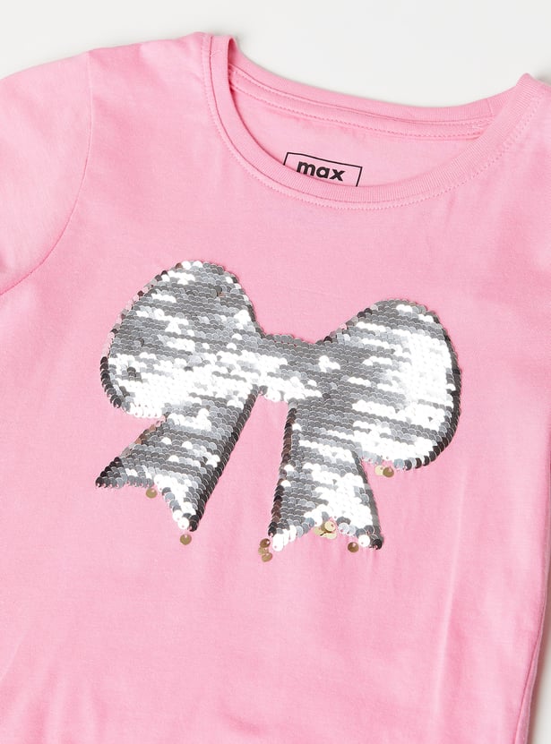 Girls Flip Sequin T-shirt