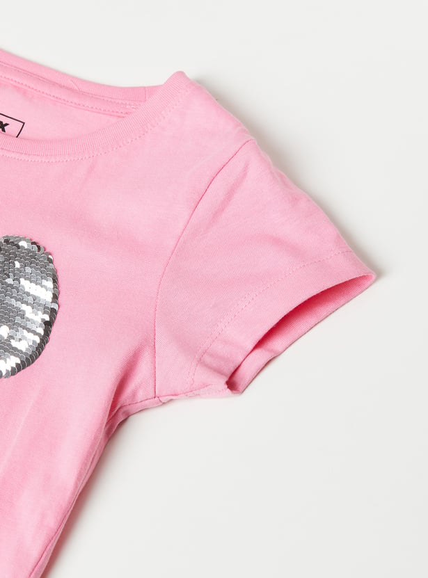 Girls Flip Sequin T-shirt