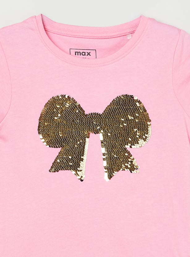 Girls Flip Sequin T-shirt