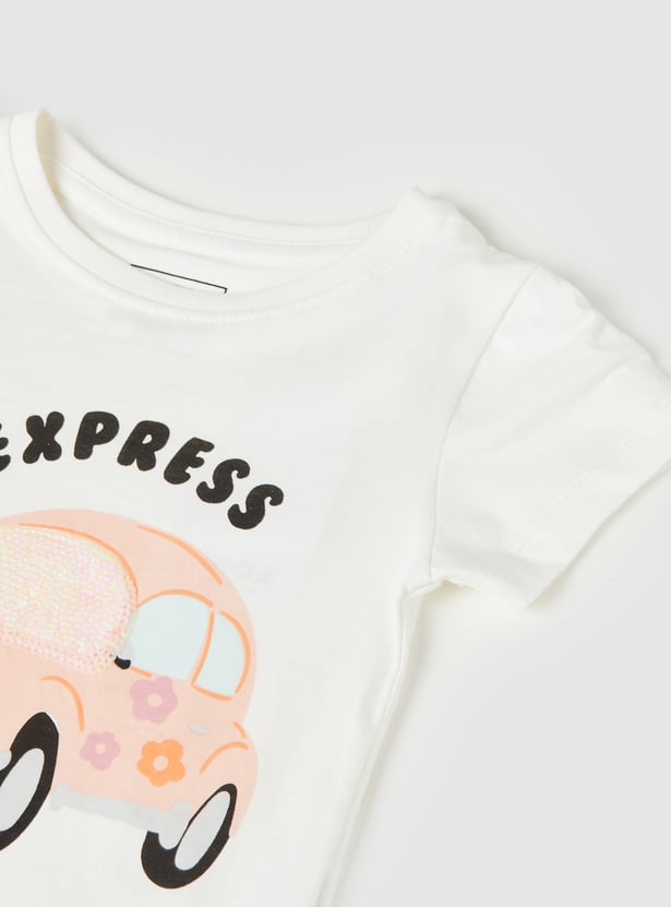 Girls Graphic Printed T-shirt