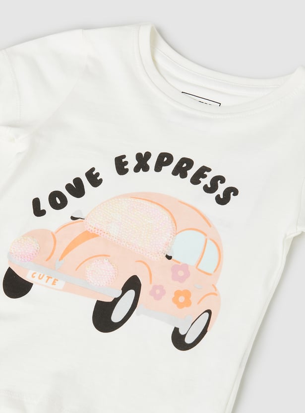 Girls Graphic Printed T-shirt