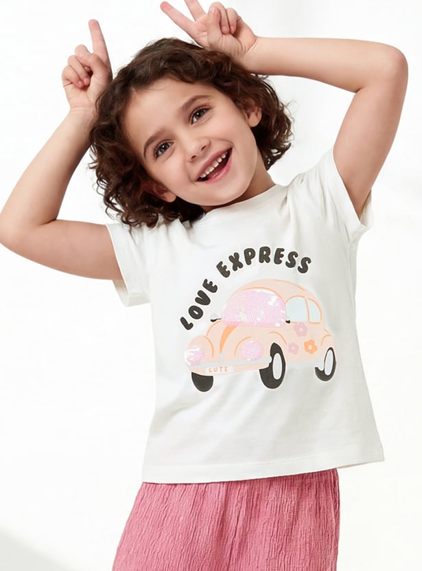 Girls Graphic Printed T-shirt