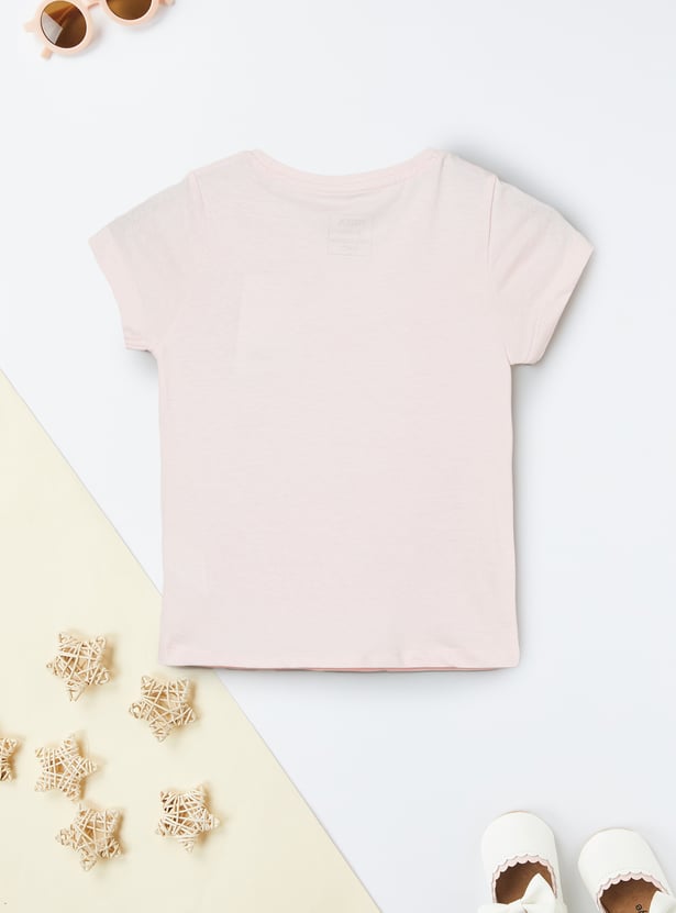 Girls Heart Sequin T-shirt