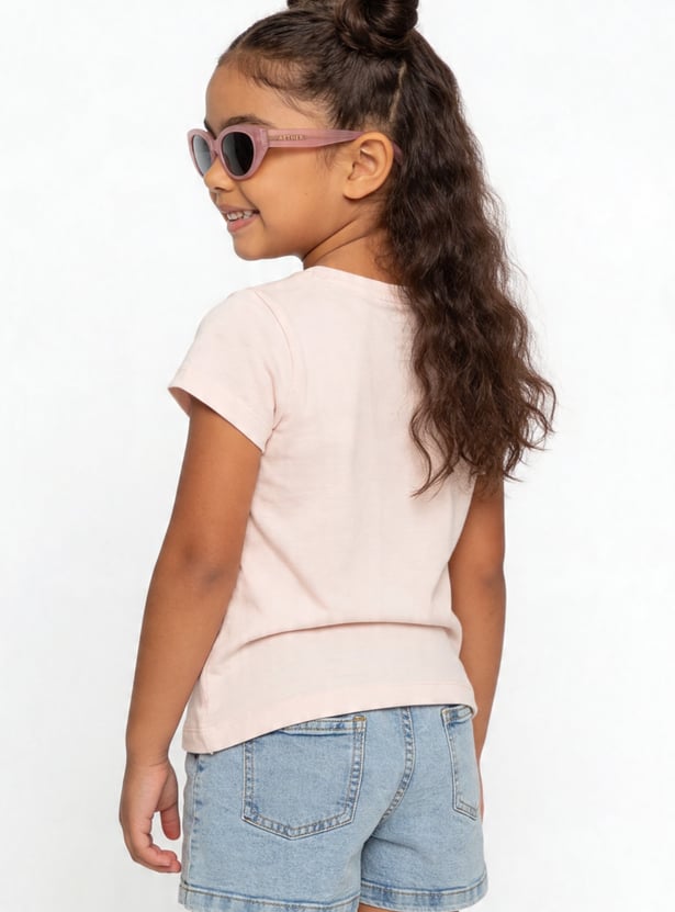 Girls Heart Sequin T-shirt