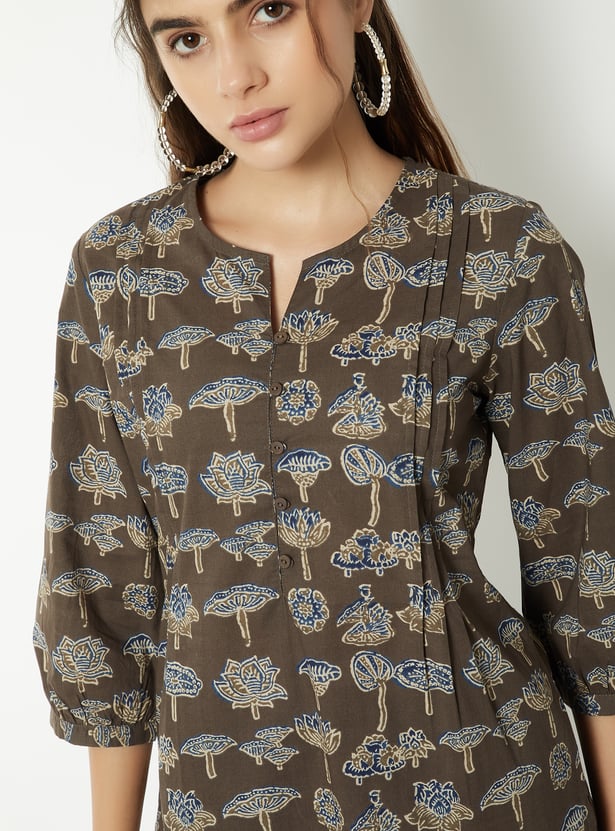 Women Printed Straight Kurti