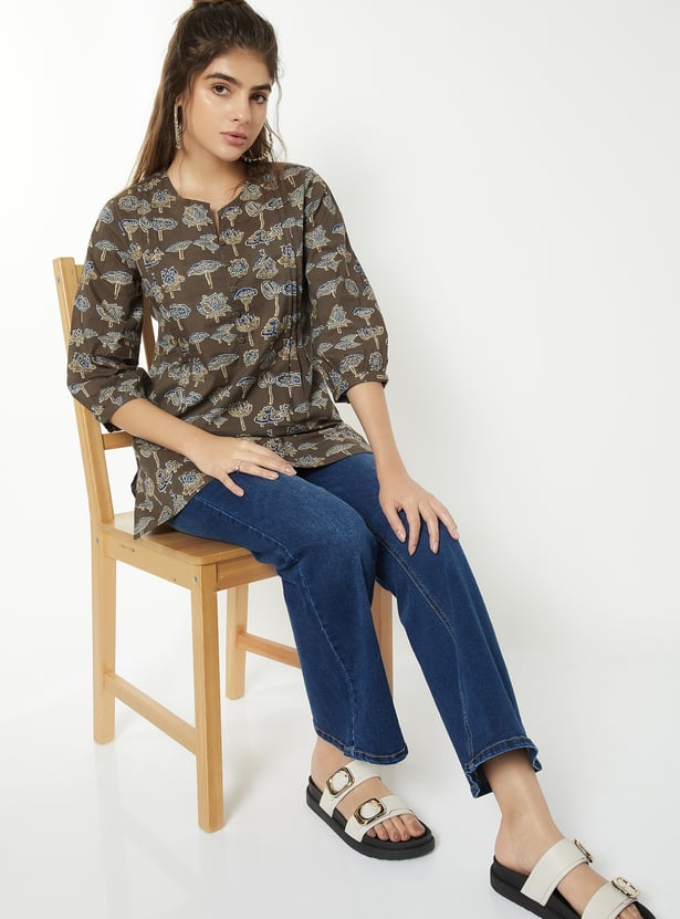 Women Printed Straight Kurti
