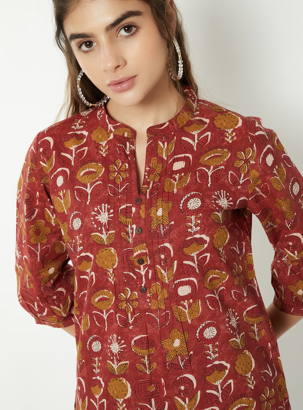 Women Printed Straight Kurti