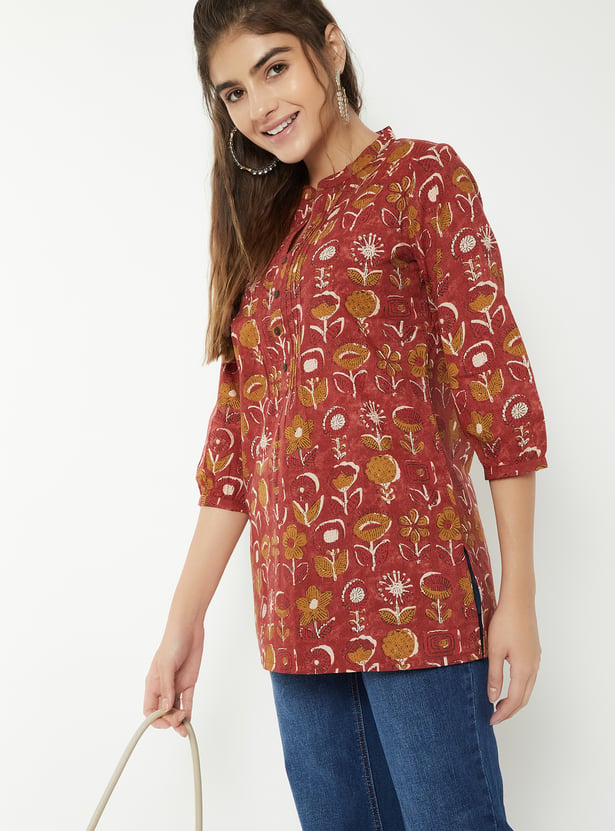 Women Printed Straight Kurti
