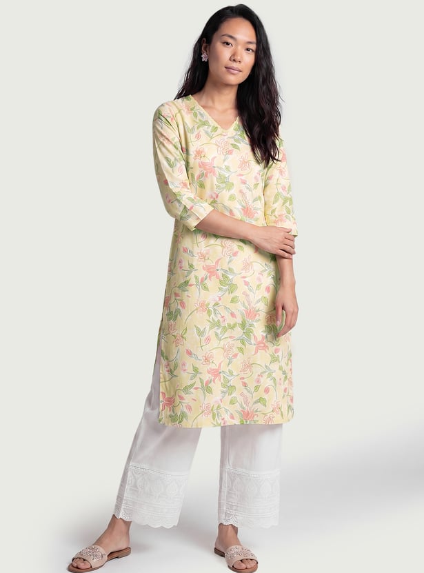 Women Printed Straight Kurta
