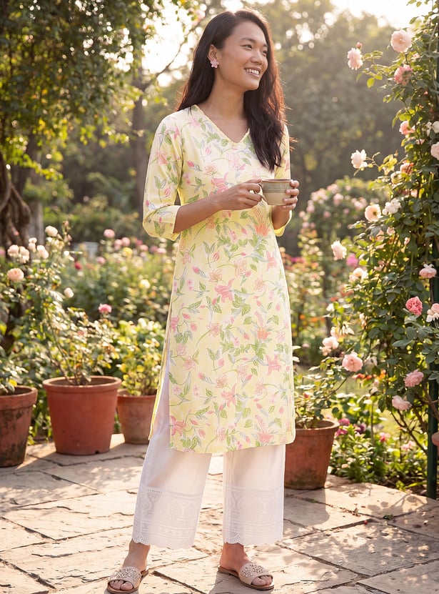 Women Printed Straight Kurta