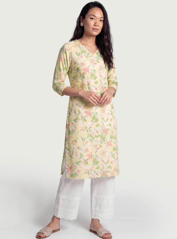 Women Printed Straight Kurta