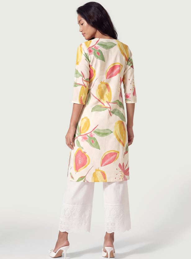 Women Printed Straight Kurta