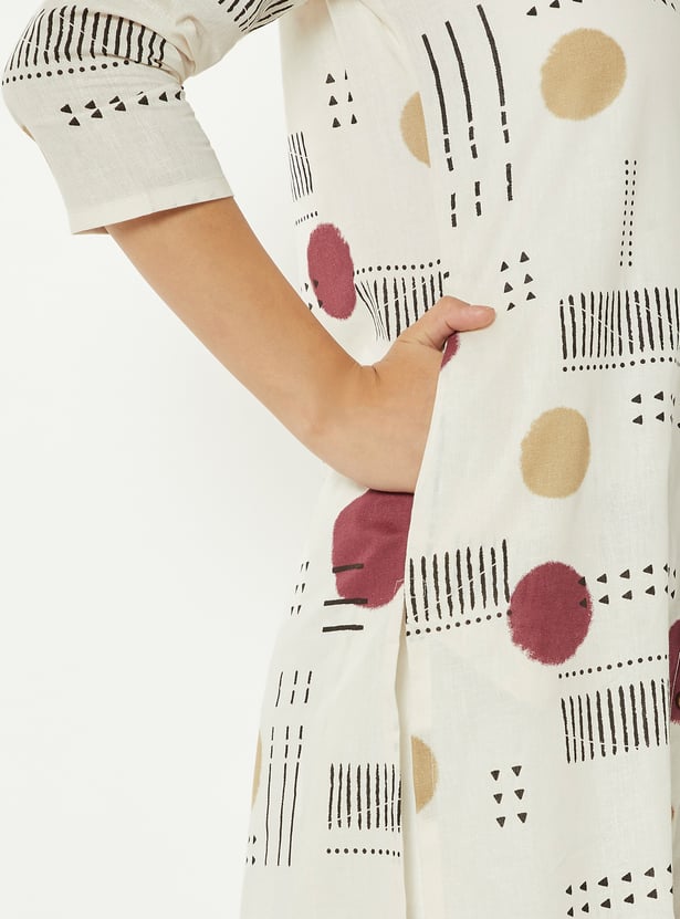Women Printed Straight Kurta