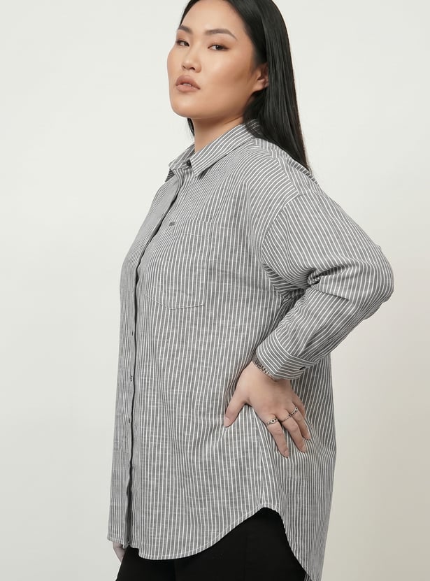 Women Striped Regular Fit Shirt